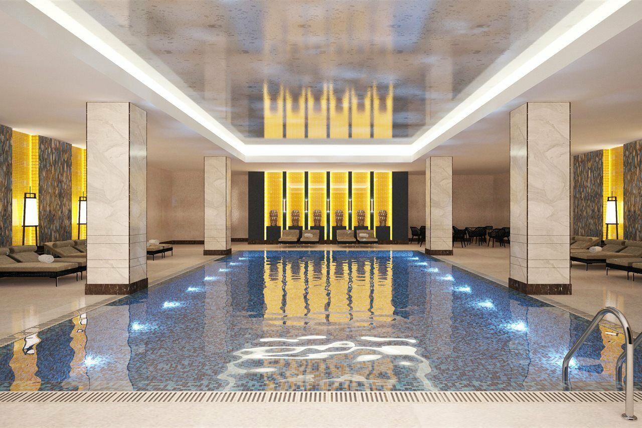 Doubletree By Hilton Antalya City Centre Exterior foto The pool at the spa